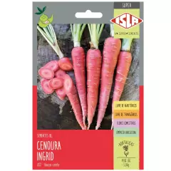 Sementes Cenoura Ingrid Vermelha Alaranjada (3g) Super ISLA
