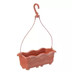 Floreira de Pendurar Cor Telha (1,5L) INJEPLASTEC
