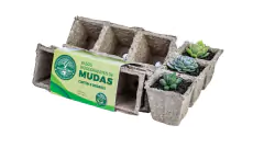 KIT Vasos Biodegradáveis Quadrado (6 unidades) NAGMOBIO