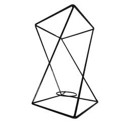 Suporte Cubo Torcido Kokedama (36X22X22) Preto JC JARDIM na internet