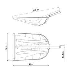 Pá Plástica Sem Cabo TRAMONTINA na internet