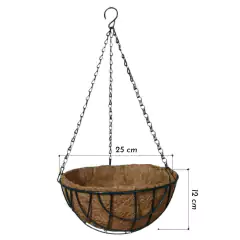 Vaso Suspenso em Fibra de Coco (25X12) TOP GARDEN - comprar online