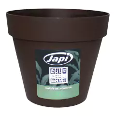 Vaso Plástico Unique 16 (16X14cm) Café JAPI - comprar online