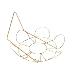 Suporte de Parede Margarida Médio (29cm) Dourado NUTRIPLAN - Cultiv.me