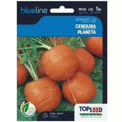 Sementes de Cenoura Planeta (Bolinha) Blueline TOPSEED