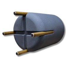 Vaso Cilíndrico Decore 34 (28L) Cor Iron JAPI - Cultiv.me