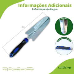 Pá Larga Inox Cabo Emborrachado Jardinagem ALPE E ARITANA - comprar online