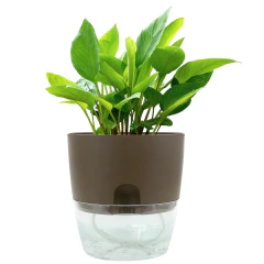 Vaso Acqua Autoirrigável (12x14) Cor Taupe VASART - Cultiv.me