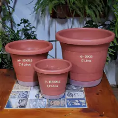 Vaso Milano sem Prato (G-35x30) Cor Cerâmica RIQUEPLÁS na internet