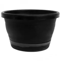 Cuia Veneza Prato Anti-Dengue (M-24x14,5) Preta RIQUEPLÁS