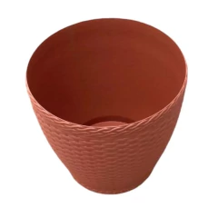 Vaso Rattan Redondo Mini (1,8L) Cor Telha INJEPLASTEC na internet