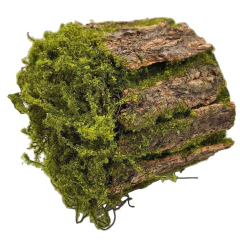 Toco Decorativo Madeira e Musgo Artificial (18cm) SMO na internet