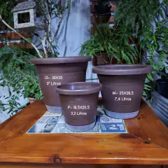 Vaso Milano Prato Anti-Dengue (P-20,5x18,5) Tabaco RIQUEPLÁS - comprar online