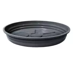 Prato Redondo Plástico (05) Preto NUTRIPLAN