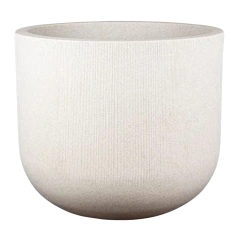 Vaso Fringe Cilíndrico 36 (20L) Cor Off-White JAPI