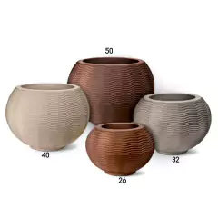 Vaso Ondulado Redondo 26 (20L) Cor Granito NUTRIPLAN - comprar online