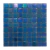 Mini plancha de 100 venecitas tornasol 1,5x1,5cm color azul