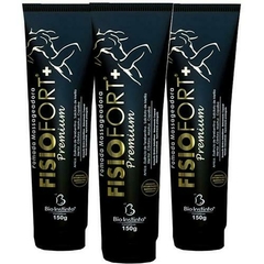 36 Pomadas Desodorante Massageadora Fisiofort Premium Preta 150g (Nova Embalagem) - Bio Instinto na internet