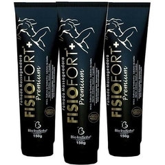 3 Pomadas Massageadora Fisiofort Premium 150g Pronta Entrega