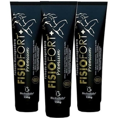 Pomadas Fisiofort Premium Preta 150g Bio Instinto - 6 unidades