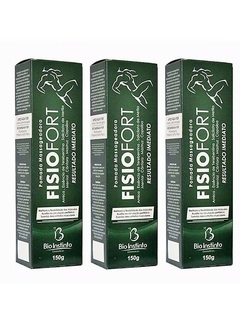 Combo 3 Pomadas Massageadora Fisiofort de 150g - Bio Instinto Cosméticos