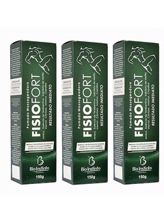 Kit 6 Pomadas Massageadora Fisiofort Verde - Bio Instinto