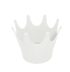 Cachepot Plástico Coroa BRANCA - 50 Unidades