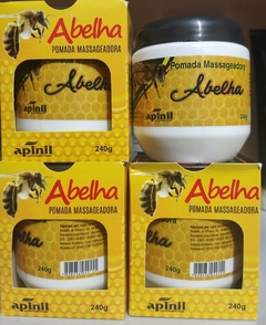10 Potes de Pomada Massageador Veneno De Abelha 240gr Apinil - buy online