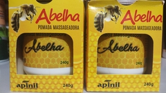 02 Potes de Pomada Massageador Veneno De Abelha 240gr Apinil