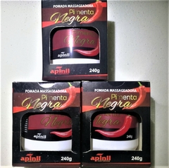 Pomada Massageadora Pimenta Negra Apinil 240g - loja online
