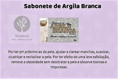 Sabonete Bionature de ARGILA BRANCA 90g ( 6 unidades ) | GUARUNATURALS