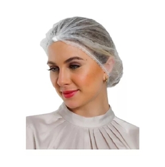 Touca Descartável Clinica - Estética - Hospital TNT Branca 600 Unidades Promoção