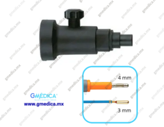 Adaptador monopolar universal, instrumento de 2 - 4 mm para Berchtold, Martin, Generadores Aesculap - 222-001