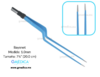 PINZA TIPO BAYONETA BIPOLAR REUSABLE PARA ELECTROCIRUGIA 20 CM, 1.0 MM CONEXION EUROPEA 310-180-10