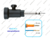 Adaptador monopolar universal, instrumento de 2 - 4 mm para para Bovie de 8 mm 333-001