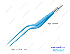 Pinzas Bipolares Bayoneta BOWA Medical 165 mm, 6 mm x 1 mm - 605-018