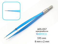 Pinzas Bipolares Recta BOWA Medical 195 mm, 8 mm x 2 mm - 605-057