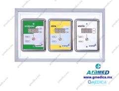 ALARMA ARAMED PARA 3 GASES EMPOTRABLE OXÍGENO, AIRE Y VACÍO 902677 - G MEDICA, SA DE CV