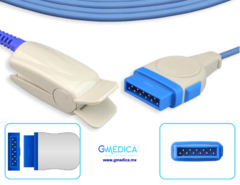 Sensor SpO2 de Conexión Directa Compatible con GE DATEX / GE Healthcare / Marquette / Corometrics