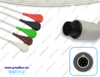 CABLE ECG DE 5 LATIGUILLOS DE BOTON, CONEXIÓN DIRECTA COMPATIBLE CON Nihon Kohden