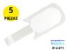 Placa de Electrodos Neutros Desechable Neonatal, 35 cm², paquete con 5 pzas
