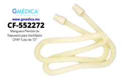 Manguera Flexible de Repuesto para Ventilador CPAP Tubo de 72" - G MEDICA, SA DE CV