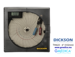 GRAFICADOR REGISTRADOR GRÁFICO CIRCULAR DE HUMEDAD Y TEMPERATURA DE 6" (152mm) MARCA DICKSON MOD. TH622