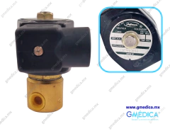 VALVULA SOLENOIDE ELECTROVALVULA DE 2 VIAS JEFFERSON 1/4" NPT - 1327BA302T, 120/60-110/50Hz. - G MEDICA, SA DE CV