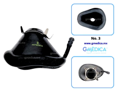 Mascarilla para Anestesia De Latex Reusable Infantil No. 3 NEGRO - comprar en línea