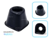 Mascarilla para Anestesia De Latex Reusable Neonatal No. 00 NEGRO