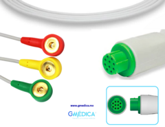 Cable ECG de Conexión Directa Compatible con Datex Ohmeda