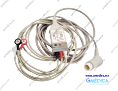 CABLE ECG DE CONEXIÓN DIRECTA COMPATIBLE CON HP / PHILIPS – 3 LATIGUILLOS - comprar en línea