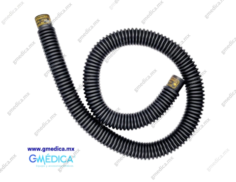 MANGUERA CORRUGADA NEGRA DE 40" PARA MAQUINA DE ANESTESIA
