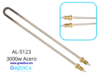 Resistencia en forma de U de 52 cm. de longitud total de Acero 3000w a 220v